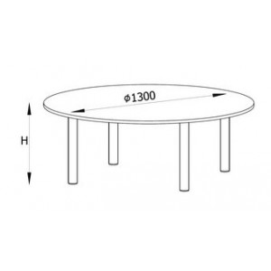 Stół "Puchatek" z bl. okrągły Nr 1-4