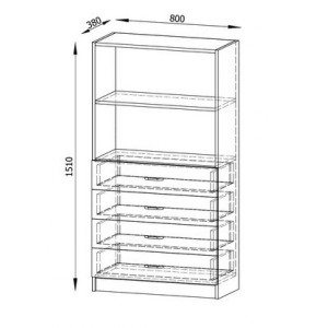 Regał Kasia 3 p pastele