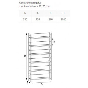 Regały typu 270 z prętami Regały typu 270 z prętami