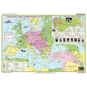 Mapa DUO I Wojna Światowa 1914-1916 / 1917-1918
