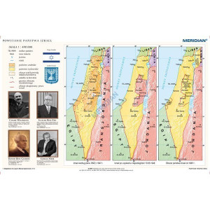 Mapa Powstawanie państwa Izrael