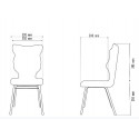 Krzesło szkolne Clasic - rozmiar 3 (119-142 cm)