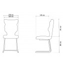 Krzesło szkolne C Line - rozmiar 4 (133-159 cm)