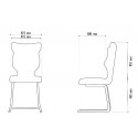 Krzesło szkolne C Line - rozmiar 6 (159-188 cm)