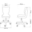 Krzesło obrotowe Twist - rozmiar 4 (133-159 cm)