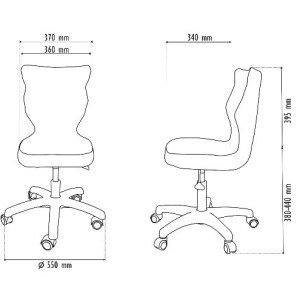 Krzesło obrotowe Twist Soft - rozmiar 4 (133-159 cm) Krzesło obrotowe Twist Soft - rozmiar 4 (133-159 cm)