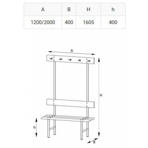 Wieszak szatniowy OW IV