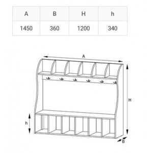 Wieszak przedszkolny "Kasia p"