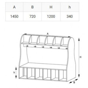 Wieszak "Kasia p" podwójny