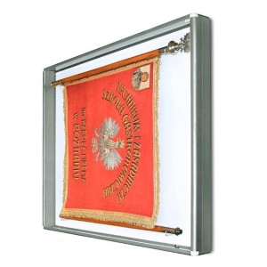 Gablota na sztandar z siłownikiem GSZ-SI 160x130x10cm