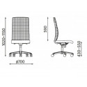 Fotel biurowy obrotowy ALTUM-HB-BL TS25
