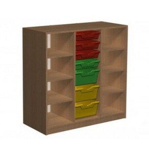 Regał przedszkolny z pojemnikami Primo 125 Regał przedszkolny z pojemnikami Primo 125