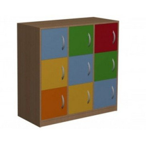 Szafka przedszkolna ze schowkami Primo 163