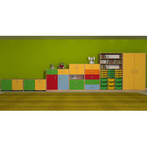 Regał przedszkolny narożny Primo 179