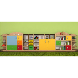 Regał przedszkolny narożny Primo 180 Regał przedszkolny narożny Primo 180