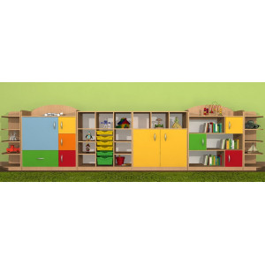 Regał przedszkolny narożny Primo 217 Regał przedszkolny narożny Primo 217