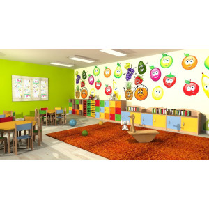 Regał przedszkolny z pojemnikami Primo 124  Regał przedszkolny z pojemnikami Primo 124