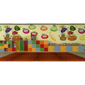 Regał przedszkolny z pojemnikami Primo 176 Regał przedszkolny z pojemnikami Primo 176