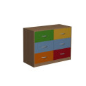 Szafka przedszkolna ze schowkami Primo 104