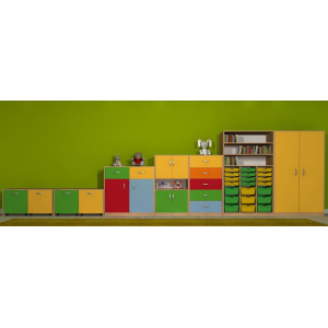 Szafka przedszkolna ze schowkami Primo 114