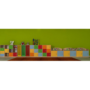 Szafka przedszkolna ze schowkami Primo 141