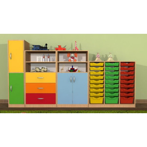 Szafka przedszkolna ze schowkami Primo 191