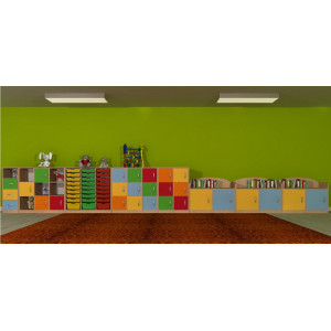 Szafka przedszkolna ze schowkami Primo 161