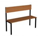 Ławka korytarzowo szatniowa Classic 1-str. z oparciem 1m
