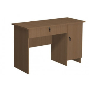 Biurko dla nauczyciela, jednoszafkowe dł. 1200 mm  Biurko dla nauczyciela, jednoszafkowe dł. 1200 mm