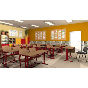 Biurko szkolne dla nauczyciela, Reks bez kontenera Biurko szkolne dla nauczyciela, Reks bez kontenera