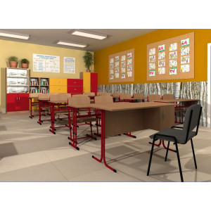 Biurko szkolne dla nauczyciela, Reks bez kontenera Biurko szkolne dla nauczyciela, Reks bez kontenera