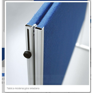 Tablica moderacyjna tekstylna 120x150 cała na kółkach Tablica moderacyjna tekstylna 120x150 cała na kółkach