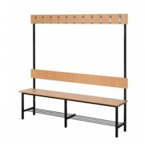 Wieszak do szatni pojedynczy OW I z półką na buty