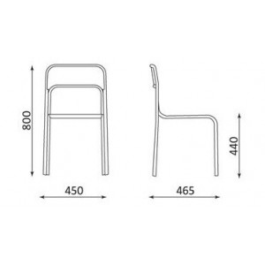 Krzesło CORTINA chrome 