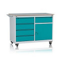 Wózek warsztatowy 5 szuflad + 1 szafka WWD-A