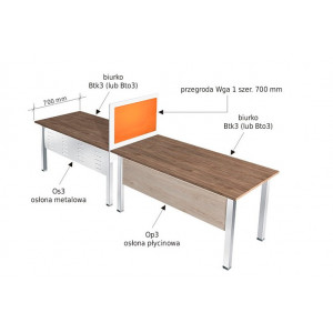 Osłona biurka Os1