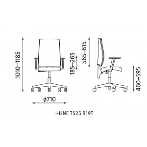 Krzesło I-LINE TS25 GTP45