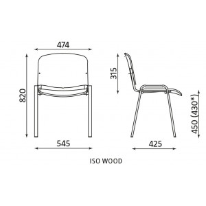 Krzesło ISO wood