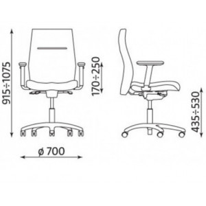 Krzesło ORLANDO-UP ST33-POL R16H-CR ES