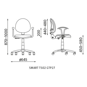Krzesło SMART GTP27 TS02 Krzesło SMART GTP27 TS02