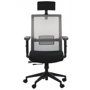 KRZESŁO OBROTOWE RIVERTON M/H CZARNY-SZARY