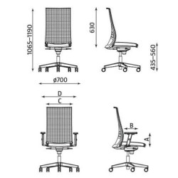 Krzesło ALTUM HB MESH R35K3 TS25
