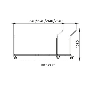 Wózek do stołów składanych RICO Wózek do stołów składanych RICO