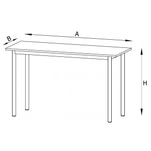 Stół szkolny BARTEK 120x80 2-osobowy
