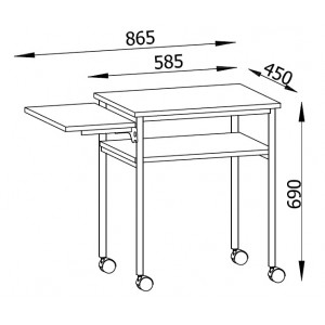 Stół pod rzutnik pisma OS7 Stół pod rzutnik pisma OS7
