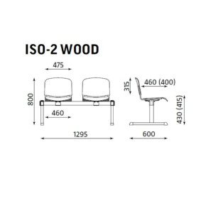 Ławka ISO 2 WOOD Ławka ISO 2 WOOD