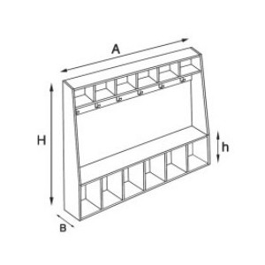Wieszak przedszkolny 74