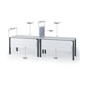 Biurko proste WGB 4-8 Biurko proste WGB 4-8