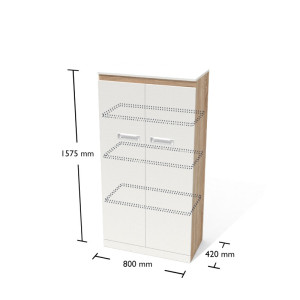 Regał średni zamknięty WGR8