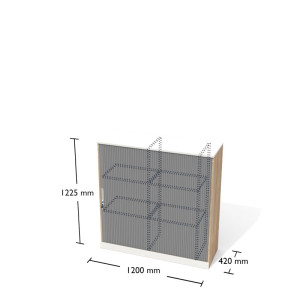 Regał drzwi żaluzjowe prawe WGSAZ3